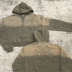 Vale Carver Green Zip Up Hoodie