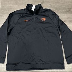 Nike Oregon State Beavers Quarter Zip Pullover Black XL Dri-FIT New With Tags 