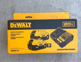 DeWalt 20V Max Battery and Charger Kit DCB205-2C