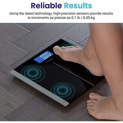 Digital Body Weight Bathroom Scale with Step-On Technology, Reliable Results with High Precision Measurements, Large Backlit LCD Display, 400 Pounds