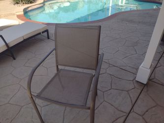 Outdoor sling dining chair