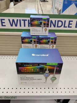 NANOLEAF Smart Multicolor Permanent Outdoor Lights W/ 5 Expansion Packs
