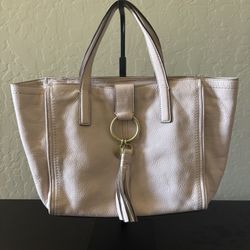 Cole Haan Fantine O Ring Ballet Pink Small Tote Bag