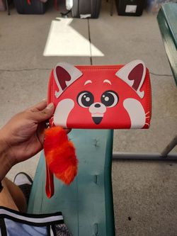 Loungefly Disney Parks Turning Red Red Panda Wallet with Wrist Strap