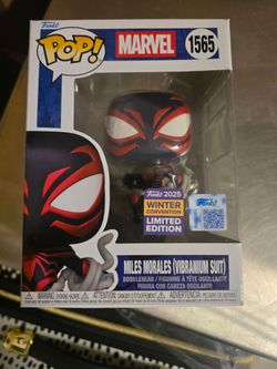 Funko Pop Marvel #1565 Miles Morales Vibranium Suit – 2025 Winter Convention LE