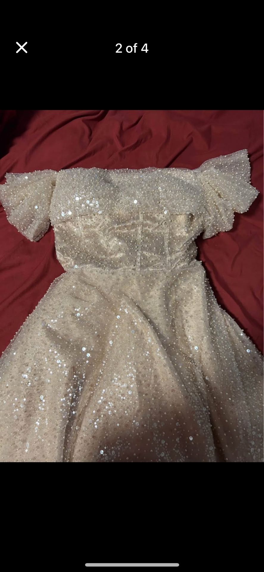 Champagne Wedding Dress 