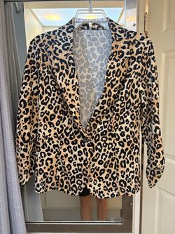 Leopard Print Blazer Jacket