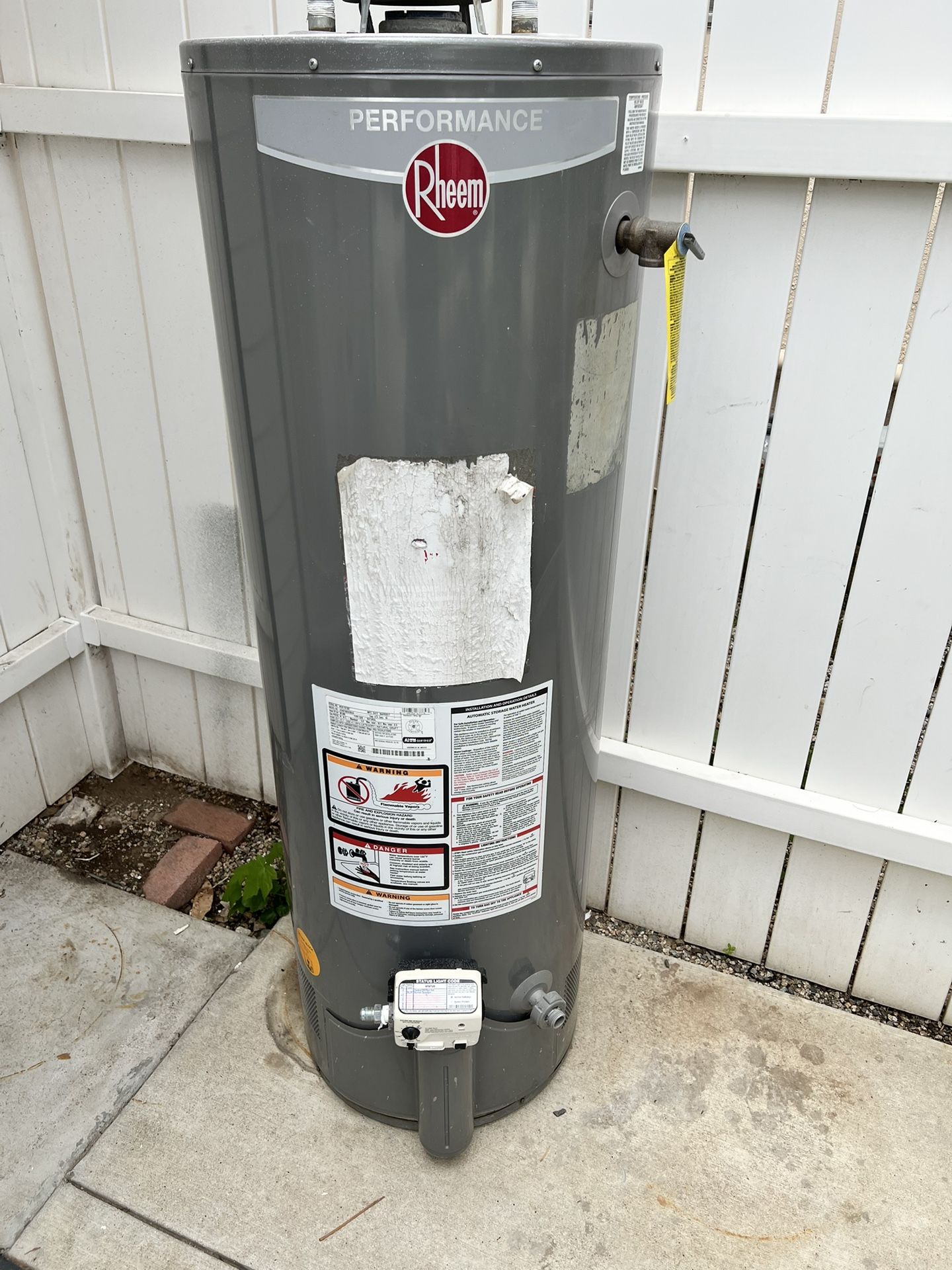 Rheem Gas Water Heater - $200
