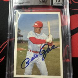 1985 Topps Pete Rose #108 Blue Ink On-Card Auto BGS 10