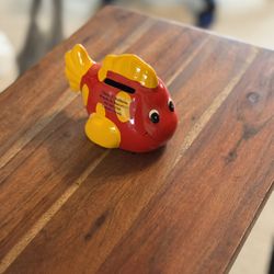 Ceramic Fish Coin Bank 