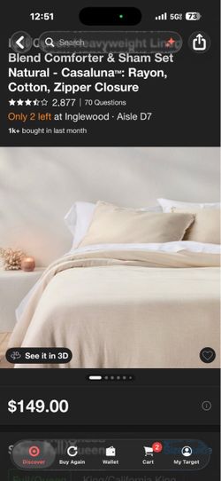 Casaluna Comforter & Sham Set Natural