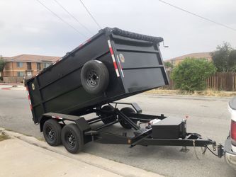 Dump trailer trailas