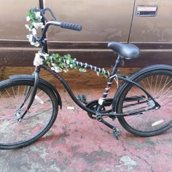 Black Beach Cruiser Bike 