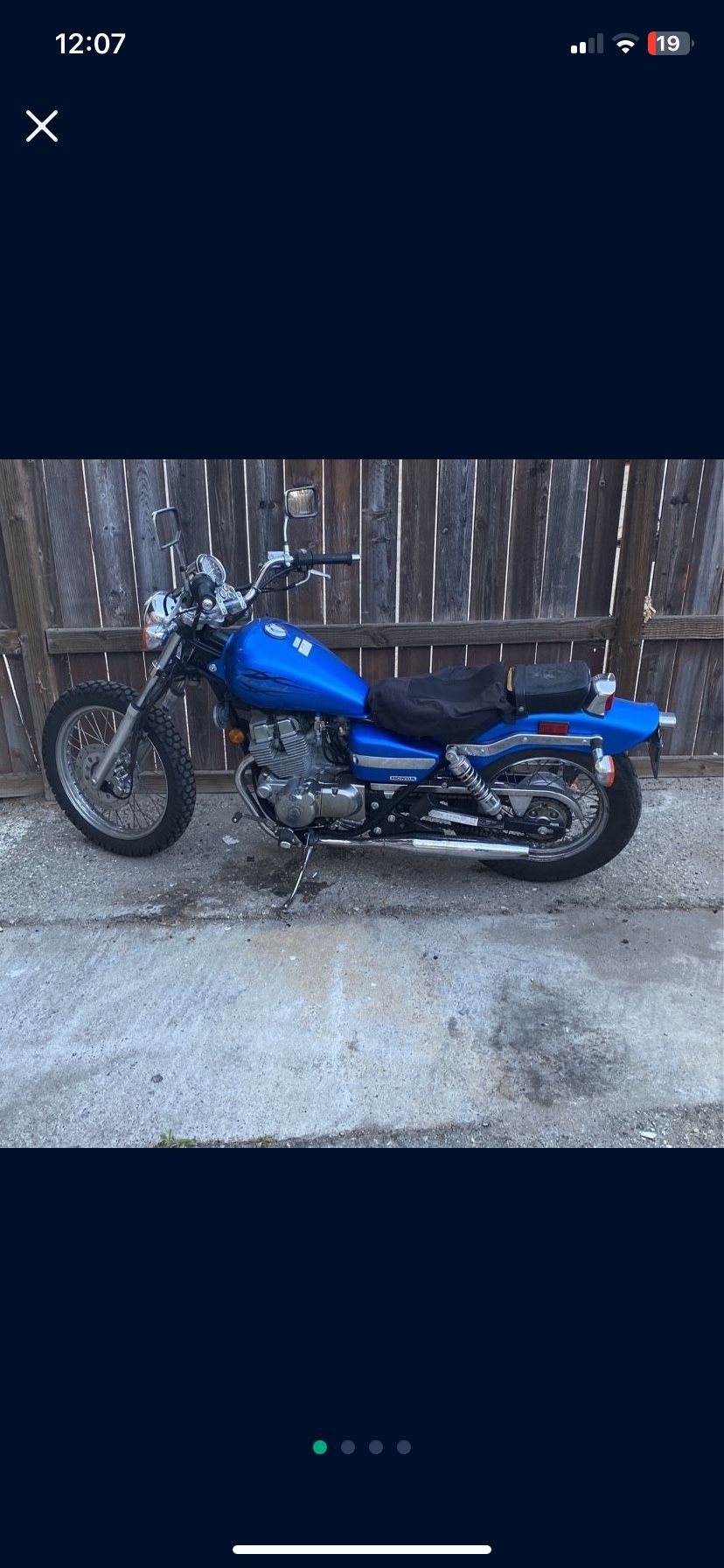 2009 Honda Rebel 250cc Motorcycle