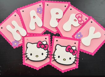 Hello Kitty Birthday Banners