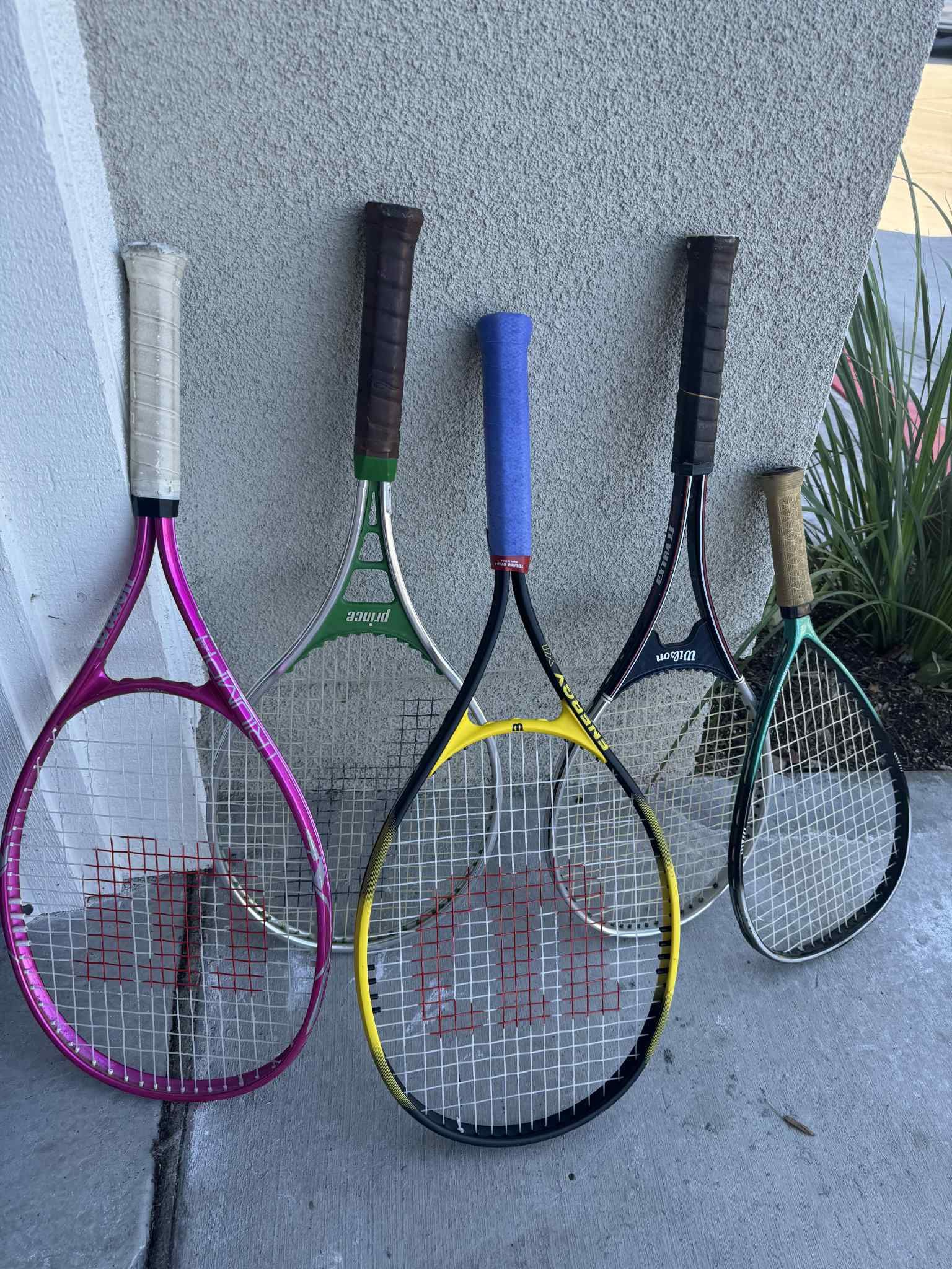 Tennis rackets I Have 5 Each One $15