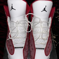Red Flint Grey Jordan 13’s