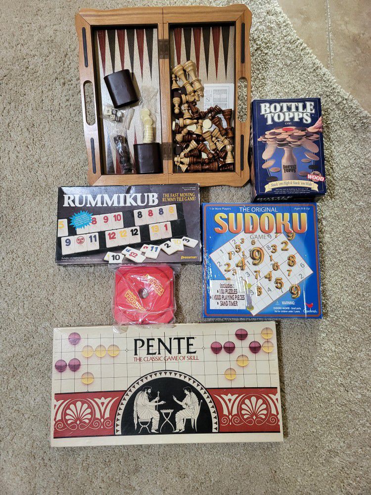 6 Family Board Games Together For 1 Price $10