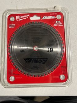 NEW Milwaukee 6-1/2” 48T Ferrous Metal Cutting Saw Blade 48-40-4015