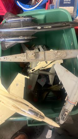 Lot of Military Aircraft Plastic Model Planes