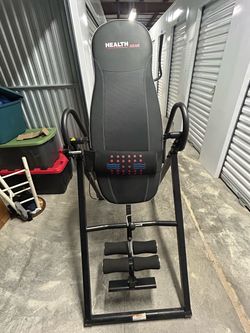 Health Gear Inversion Table w/ Heat & Massage Pad – Untested – As Is
