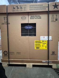 New Carrier 4 ton comes with furnace, condenser and coil.