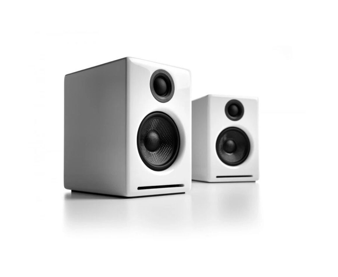 Audioengine A2+ Wireless White Bluetooth Desktop Speakers 