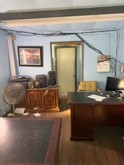 Office furniture for used car lot