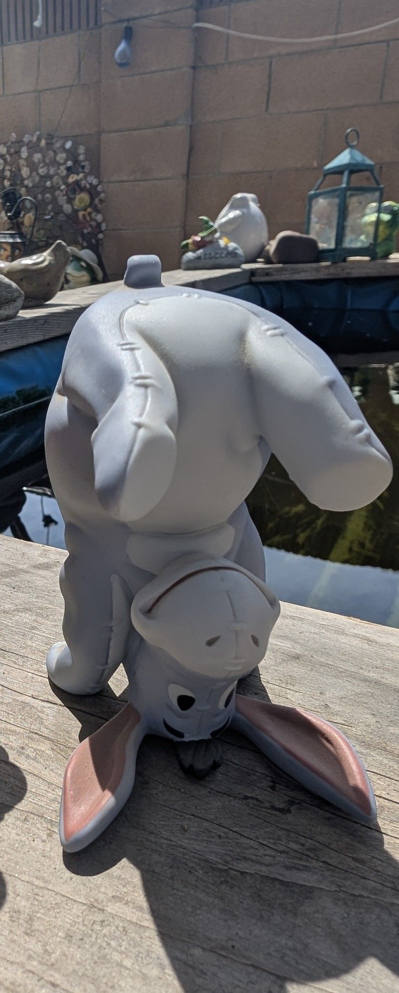 Vintage Disney Pooh & Friends Some Days Look Better Upside Down Eeyore Figurine