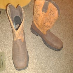 Wolverine Steel Toe Leather Boots 