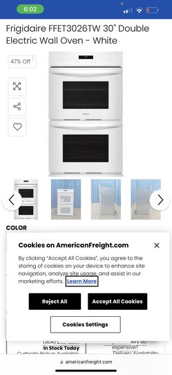 Frigidaire Double Oven White