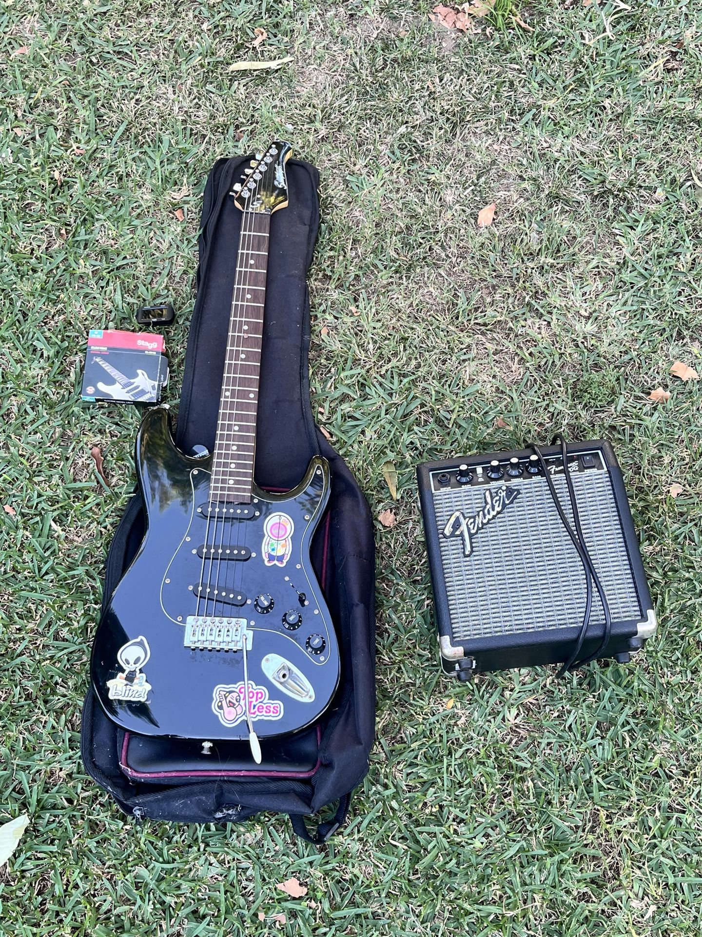 Guitar And Fender AMP