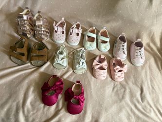 Baby Girl Shoes Lot – 8 Pairs
