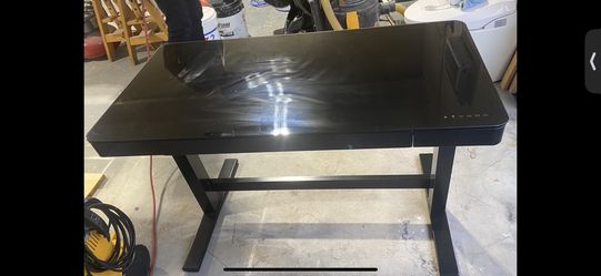 Electric glass standing desk high end