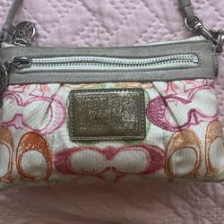 coach limited edition poppy wristlet