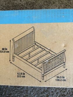 Cafe Kid 4 in 1 Convertible Crib Full Size Bed frame