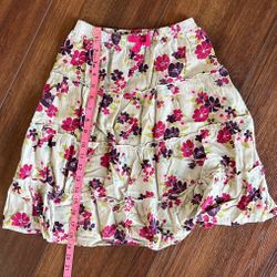 Girls Crazy 8 Floral Skirt Size 7-8