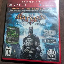 Batman Arkham Asylum GOTY PS3