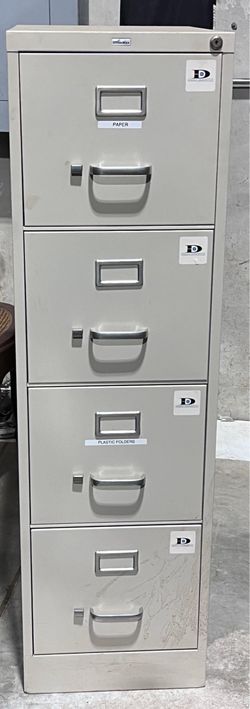 Four Drawer File Cabinet with keys