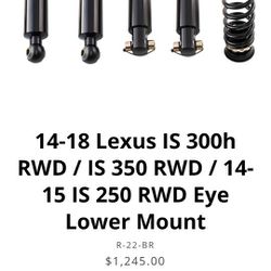 Bc racing coilover for sale 2013 to 2018 LEXUS IS300H brand new