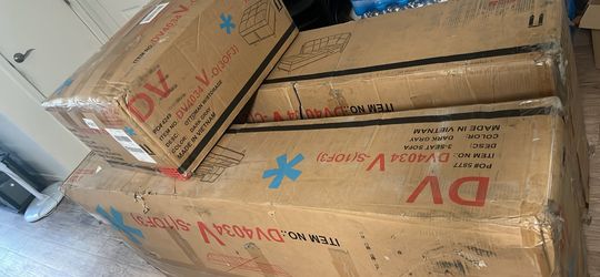 L shaped brand new sofa not opened on package