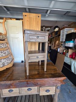 Small two Tier wooden Bookshelf/Nightstand read description for details
