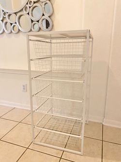 Wire tower storage with top panel🟥⬇️read description