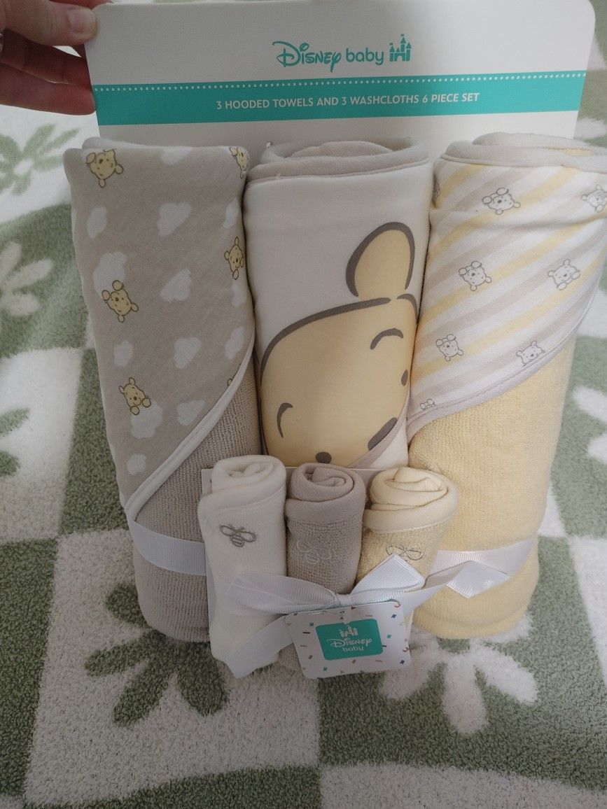 Winnie The Pooh 6-Set Baby Bath Set - New