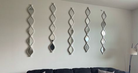 Teardrop mirror wall decor