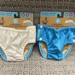 Brand New Charlie Banana Reusable Easy Snaps Swim Diapers