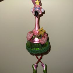 Ballerina Flamingo Ornament