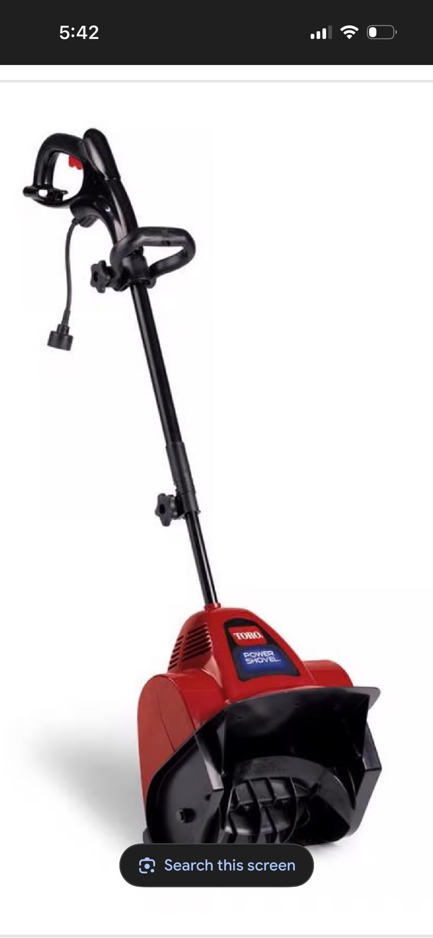 Toro Snow Shovel SnowBlower