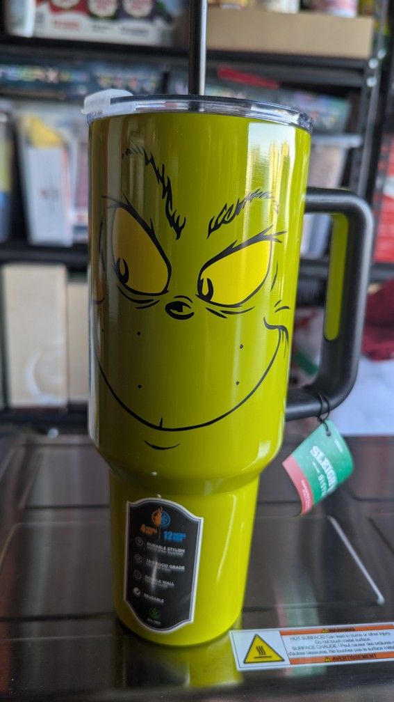40oz Grinch Stainless Steal Tumbler