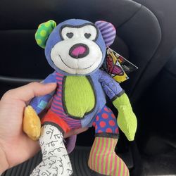 Romero Britto Pop Plush/Matisse the Monkey